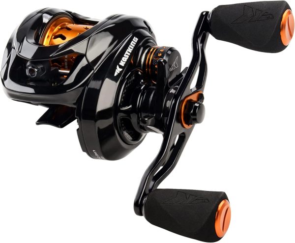 KastKing Zephyr Bait Finesse Baitcasting Reel, Carbon Fiber Fishing Reel - Drag Clicker Version, 7.2:1 Gear Ratio Fishing Reel - 5.6oz Lightweight Bait Finesse System Freshwater Saltwater Casting Reel